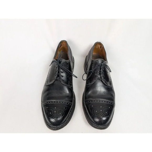 Allen Edmonds LEXINGTON 5101 Black Cap Toe Oxfords Derby Dress Shoes sz. 9 1/2 D main image 12